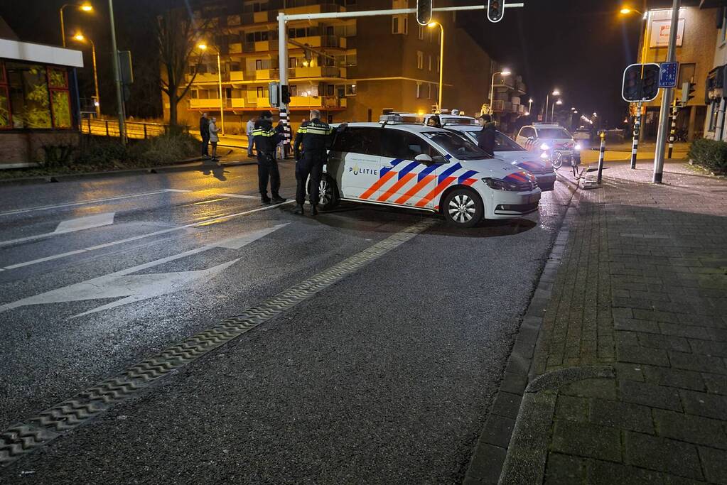 Veel politie op de been een aanhouding