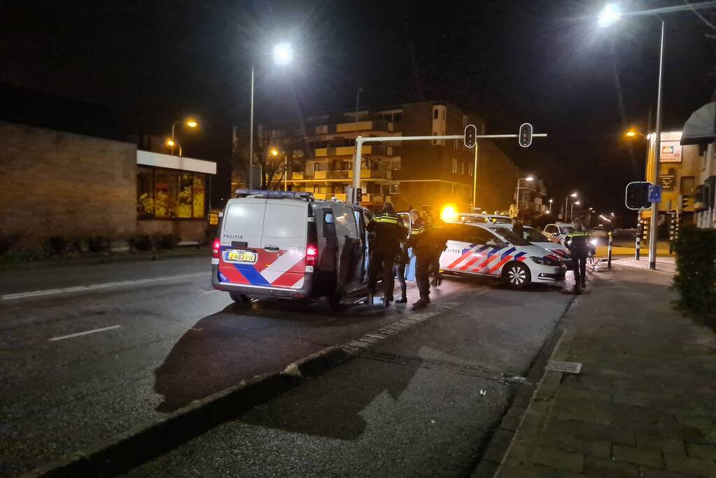 Veel politie op de been een aanhouding