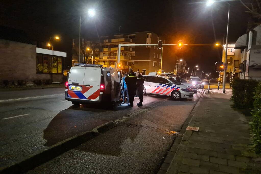 Veel politie op de been een aanhouding