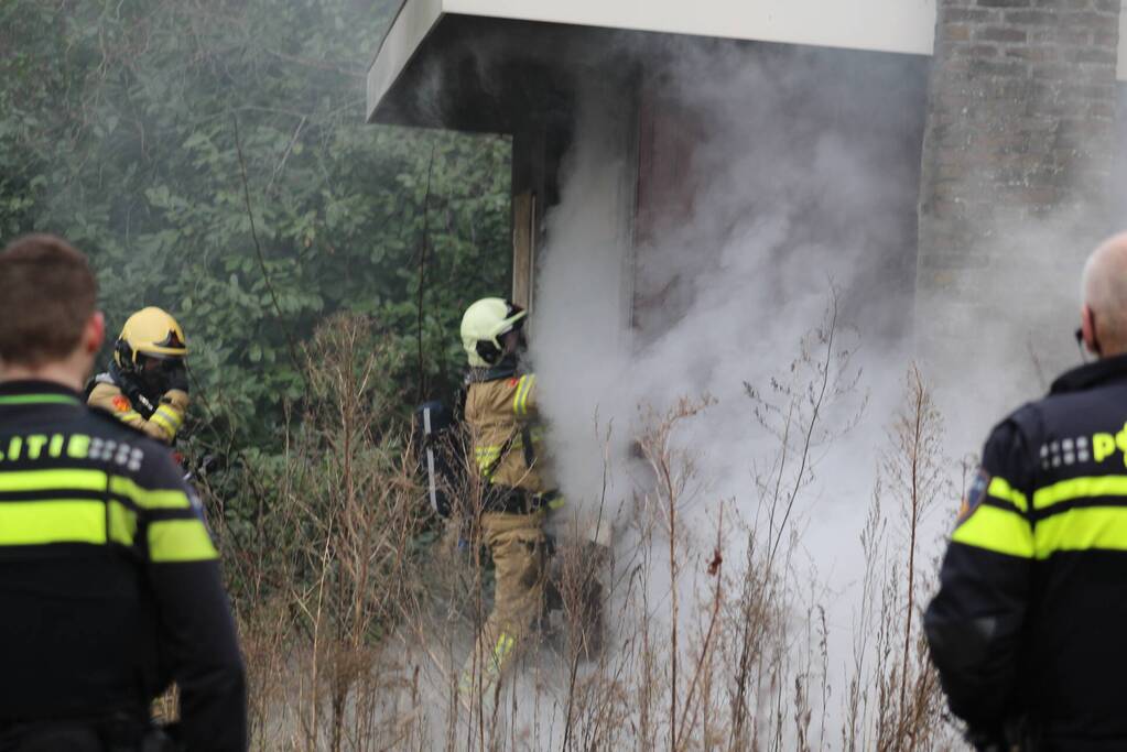 Brand ontstaan in leegstaand pand