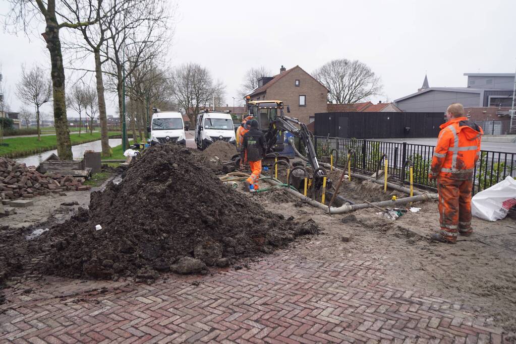 Woningen zonder water door waterlekkage