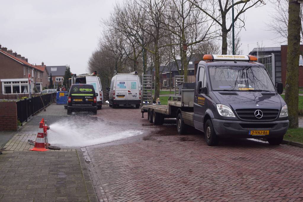 Woningen zonder water door waterlekkage