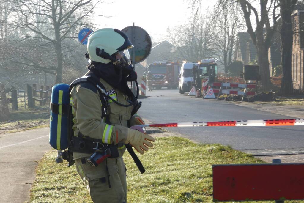 Gaslekkage geraakt tijden graafwerkzaamheden