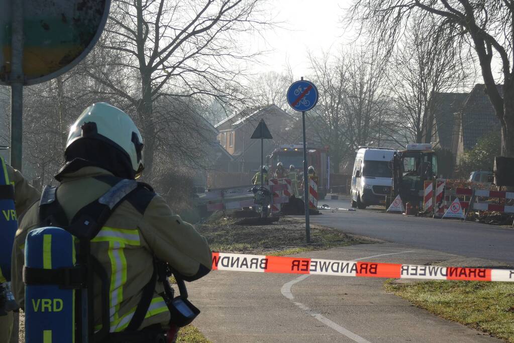 Gaslekkage geraakt tijden graafwerkzaamheden