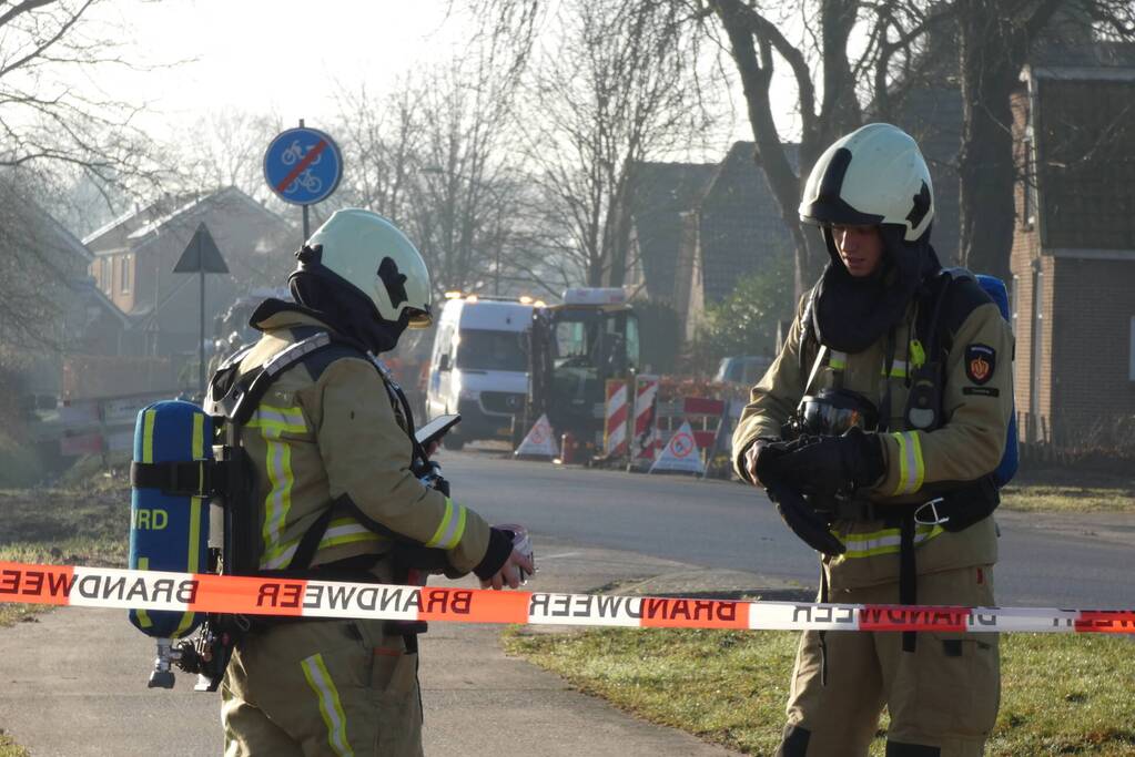Gaslekkage geraakt tijden graafwerkzaamheden
