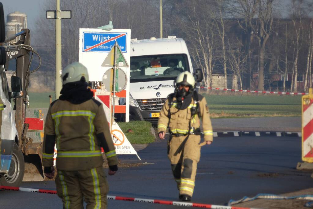 Gaslekkage geraakt tijden graafwerkzaamheden