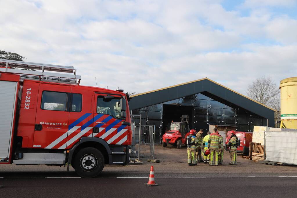 Bouwterrein ontruimd door gaslekkage