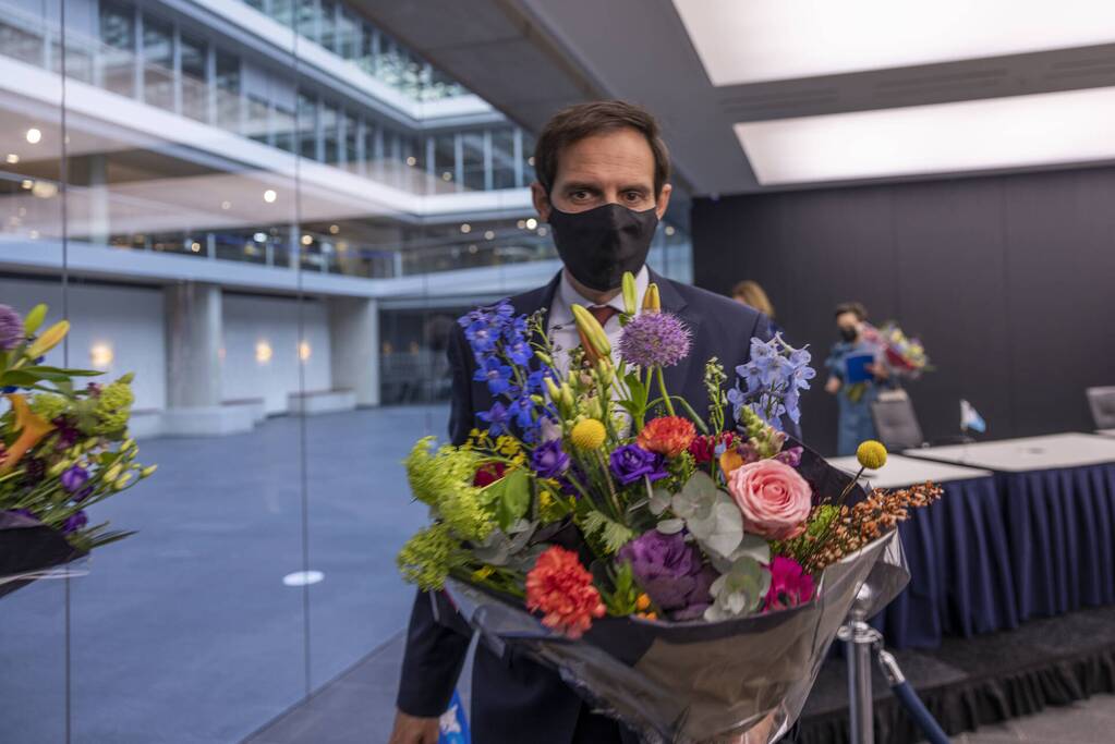 Ceremoniële overdracht ministerie van Financiën