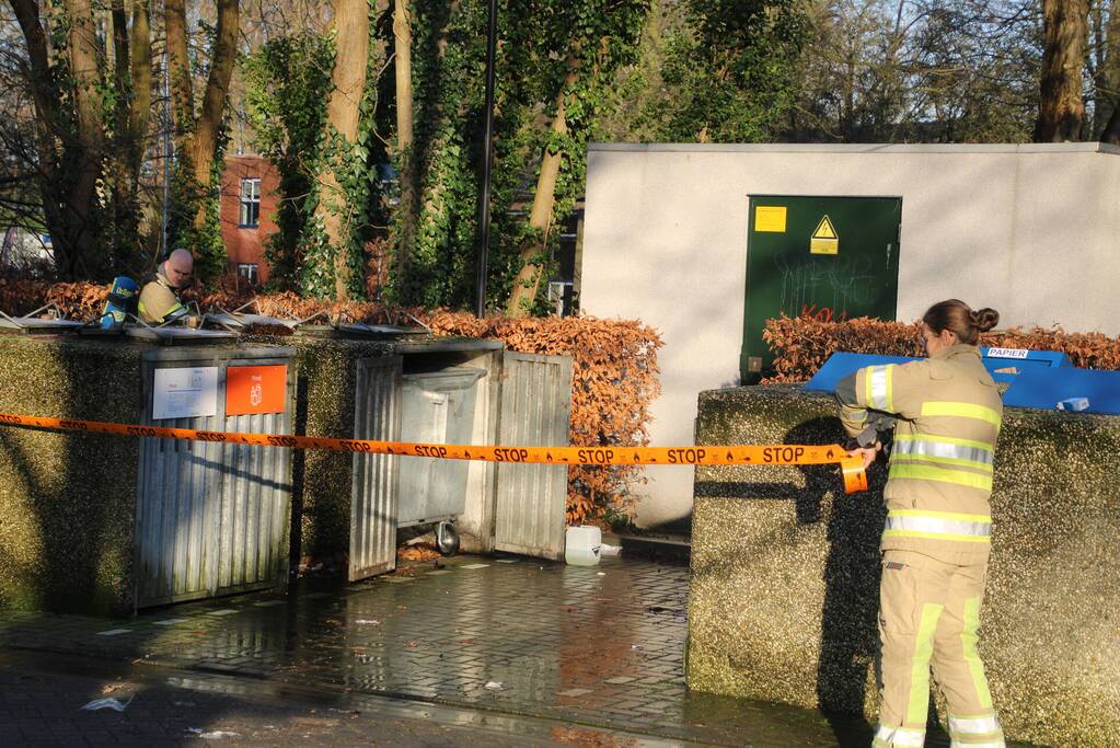 Jerrycan met onbekende vloeistof aangetroffen