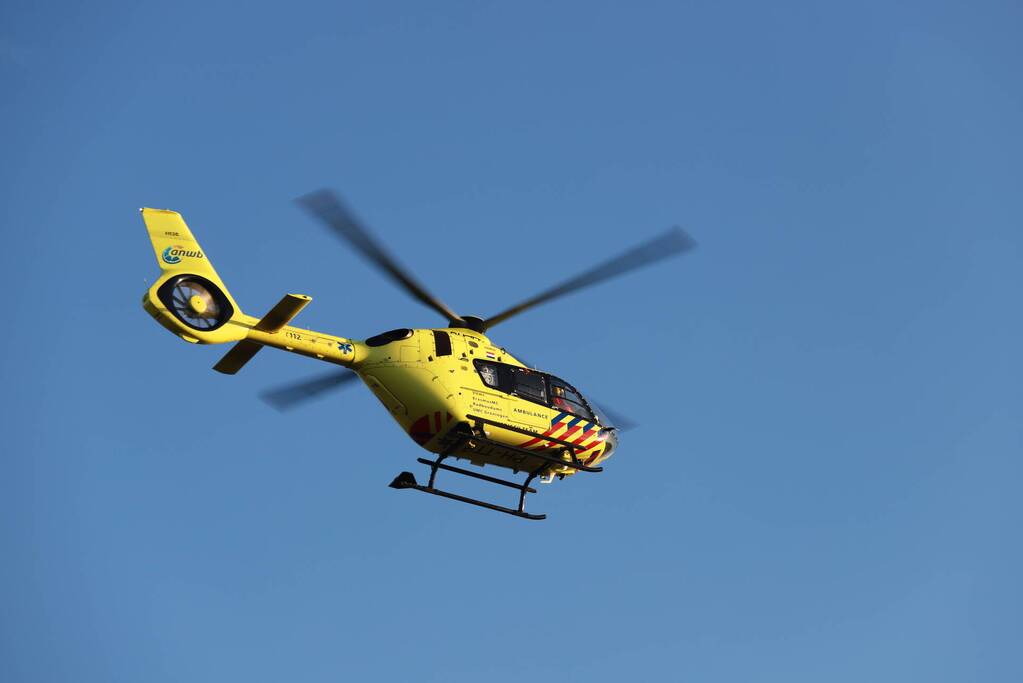 Traumahelikopter trekt veel bekijks