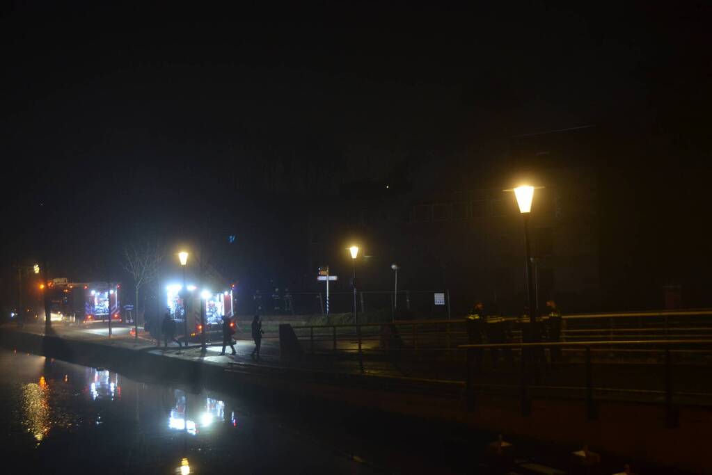 Forse brand in leegstaand kantoorpand