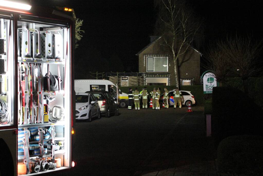 Brandweer ingezet voor hevige gaslekkage
