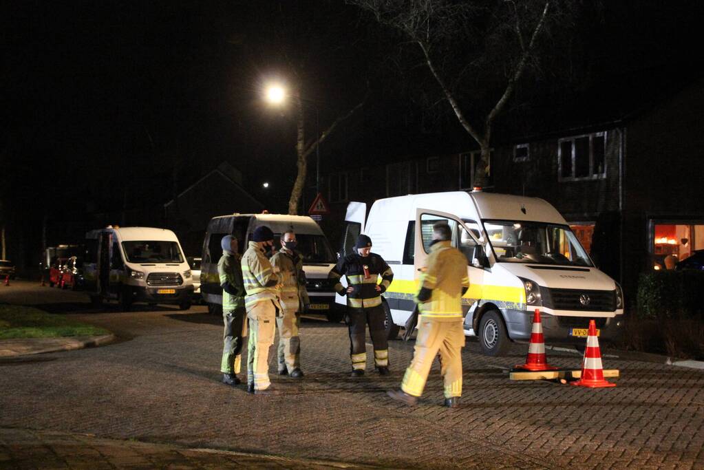 Brandweer ingezet voor hevige gaslekkage