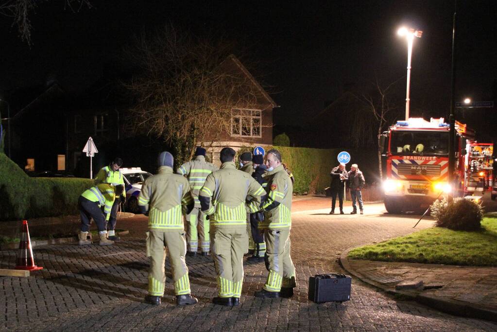 Brandweer ingezet voor hevige gaslekkage