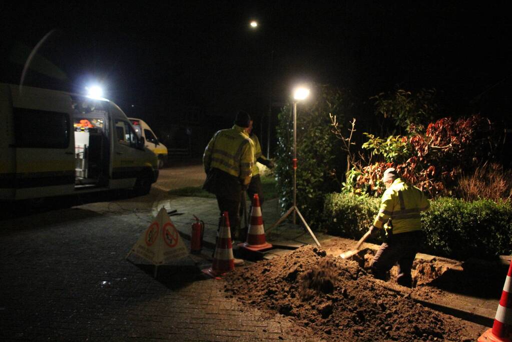 Brandweer ingezet voor hevige gaslekkage