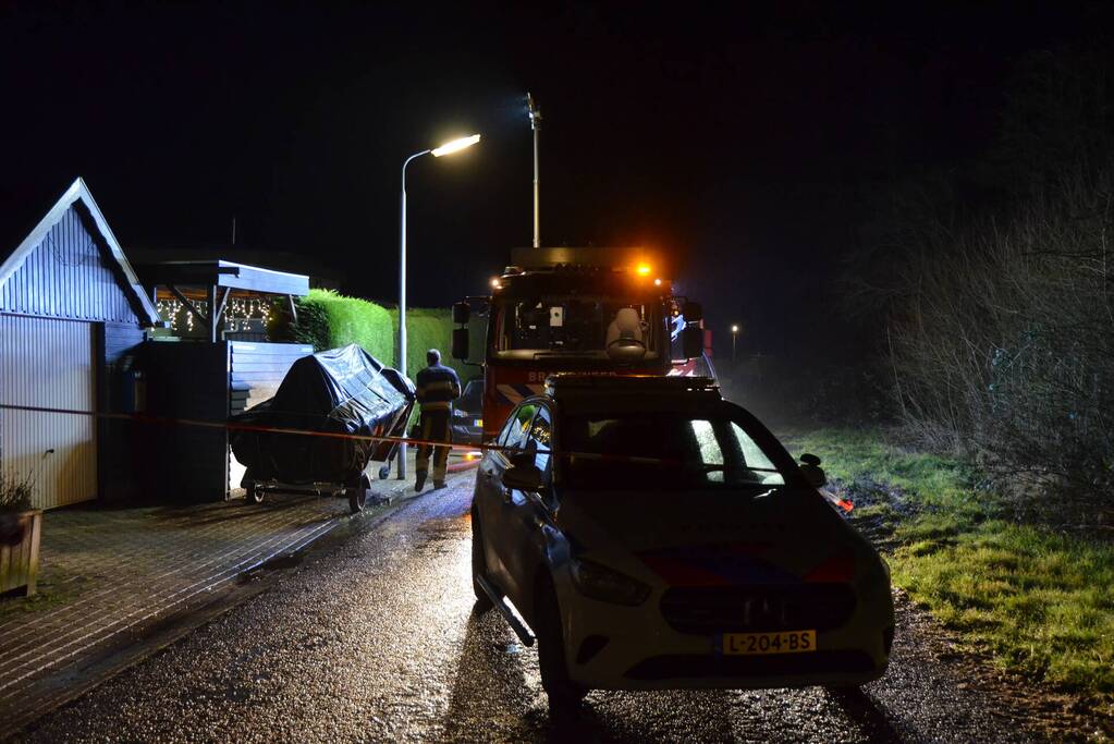 Brand aan boord van woonboot