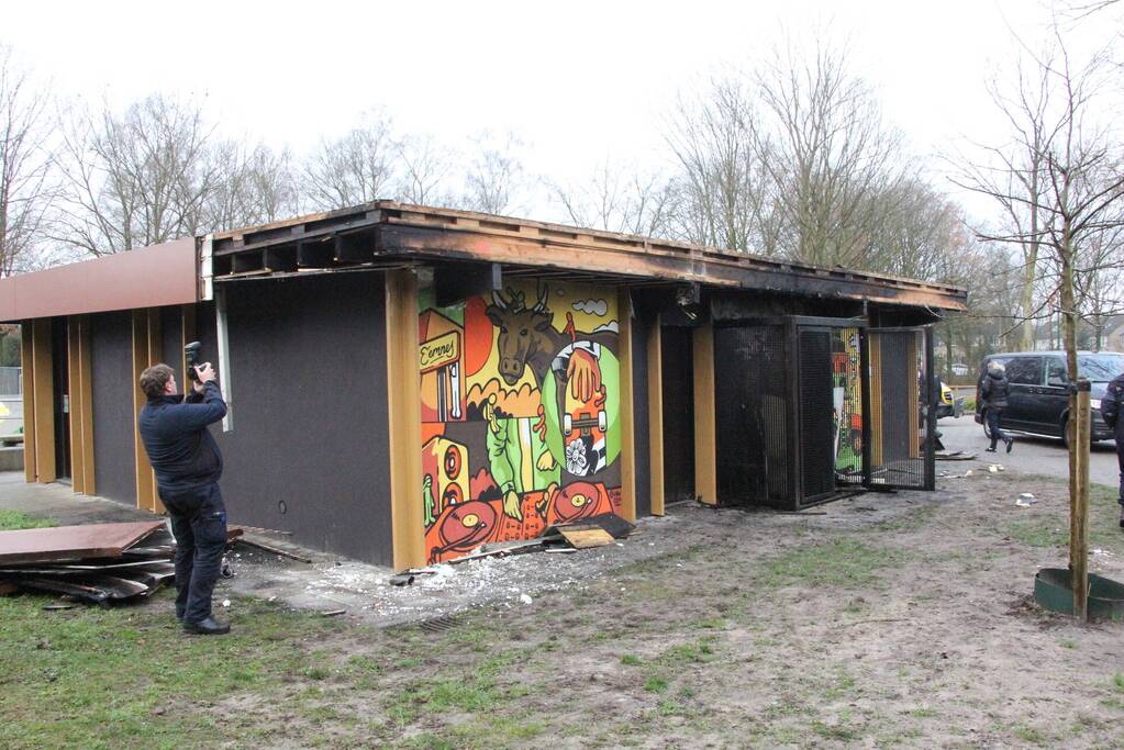 Forensische opsporing na brand jongerencentrum