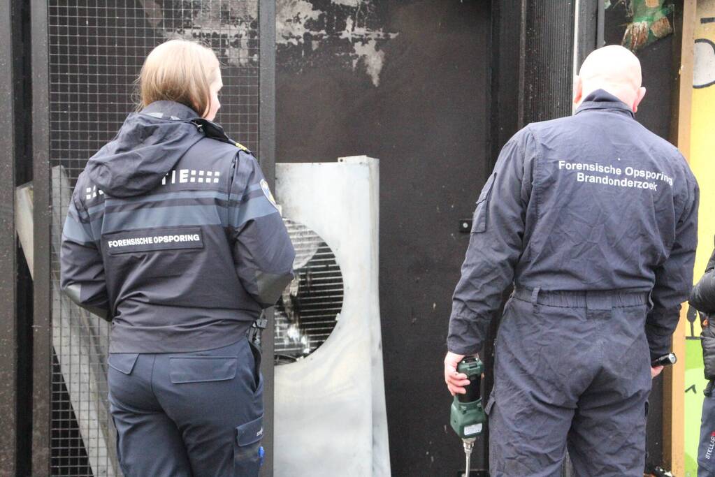 Forensische opsporing na brand jongerencentrum