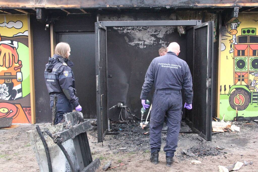 Forensische opsporing na brand jongerencentrum