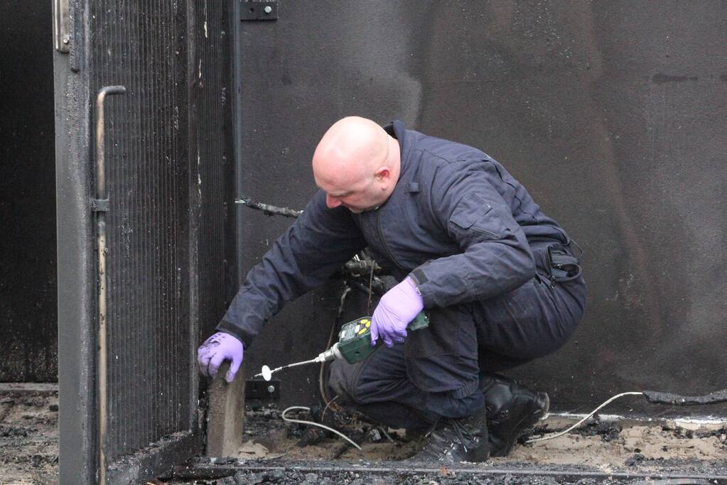 Forensische opsporing na brand jongerencentrum
