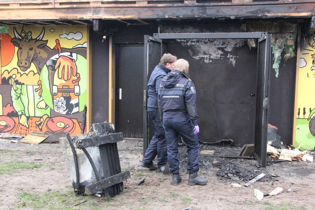 Forensische opsporing na brand jongerencentrum