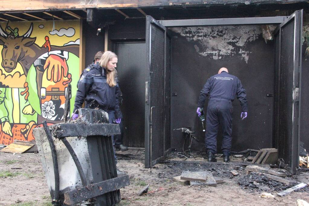 Forensische opsporing na brand jongerencentrum