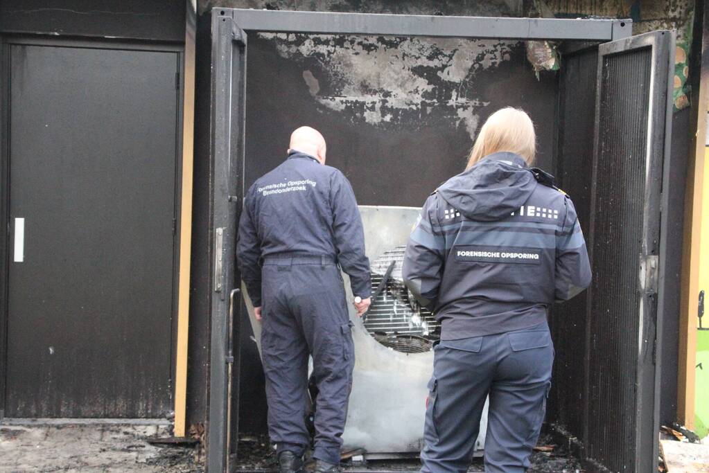 Forensische opsporing na brand jongerencentrum