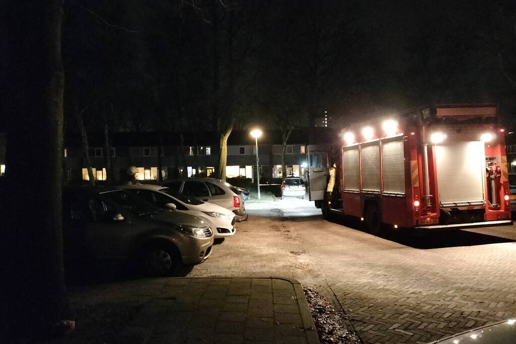 Brand in meterkast van woning