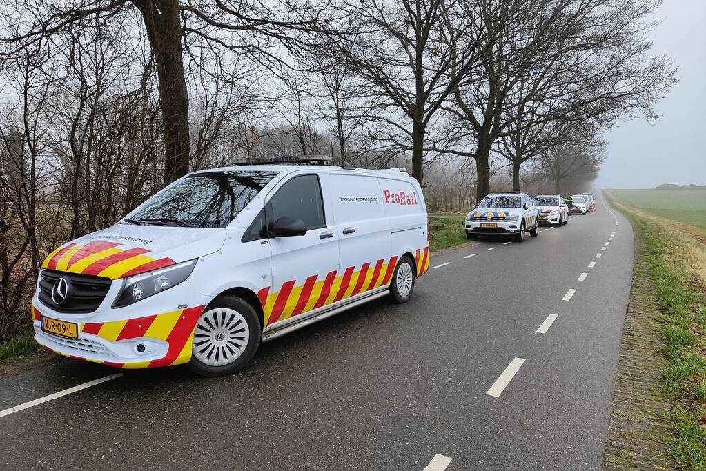 Treinverkeer gestremd na aanrijding