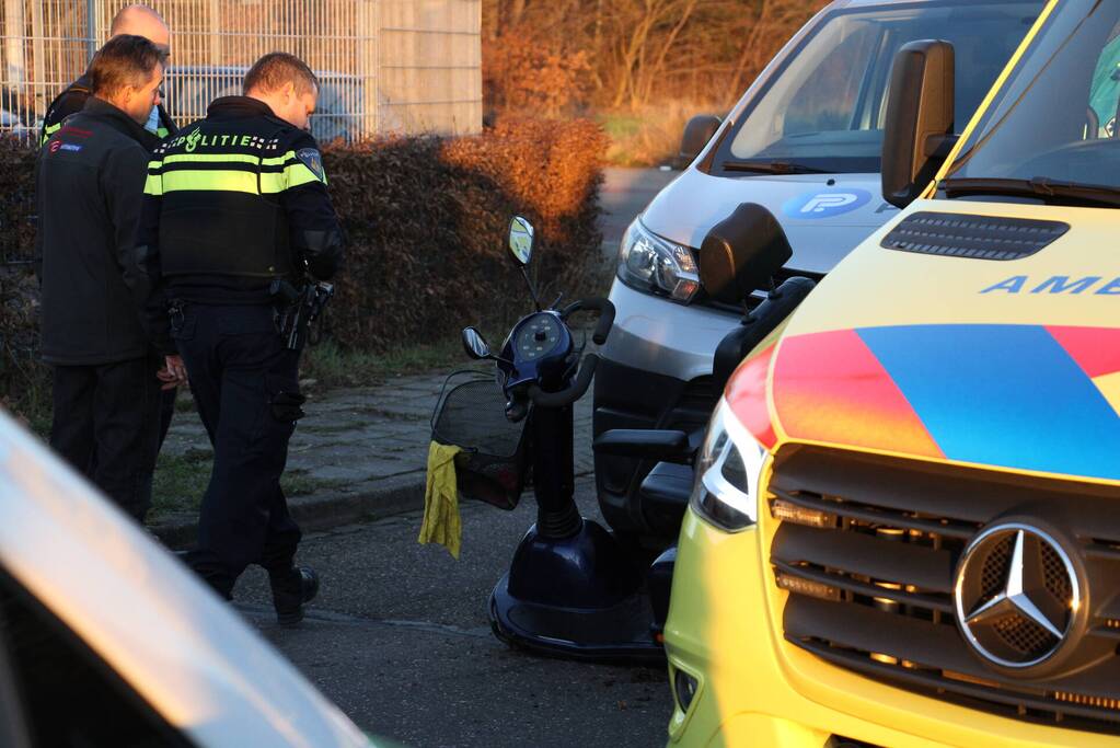 Persoon op scootmobiel gewond na ongeval