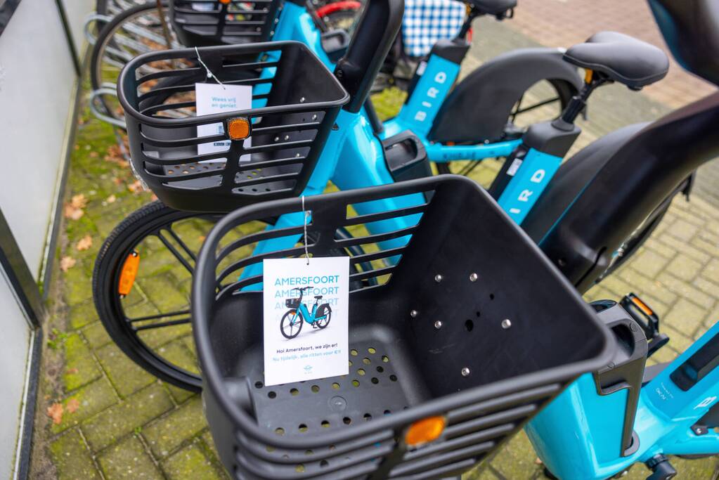 Go Sharing e-bikes klaar voor gebruik