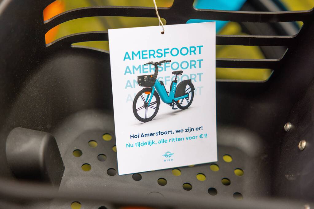 Go Sharing e-bikes klaar voor gebruik