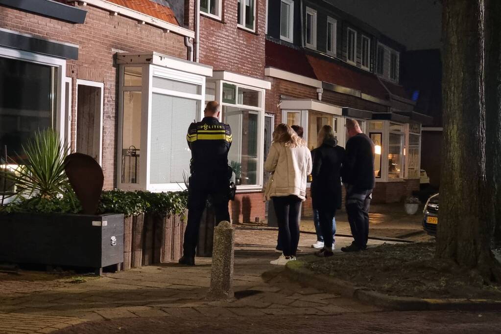 Brand in badkamer van woning