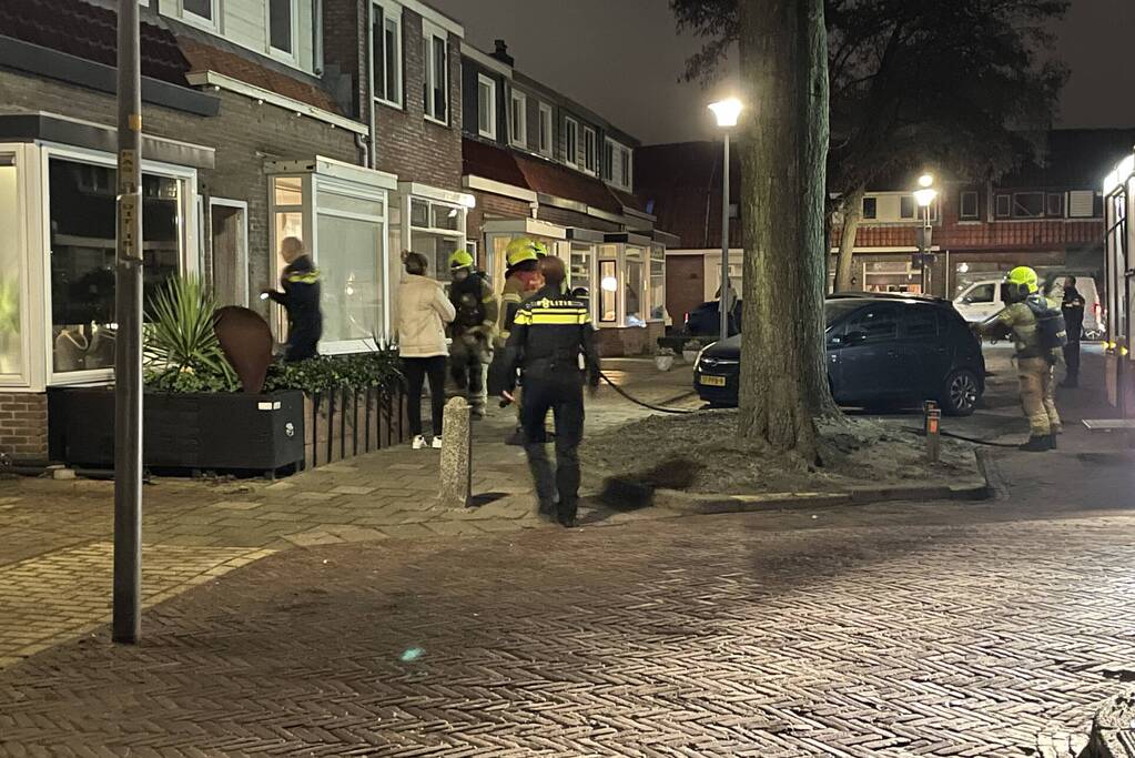 Brand in badkamer van woning
