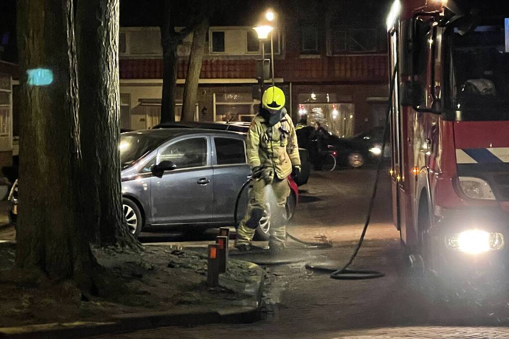 Brand in badkamer van woning