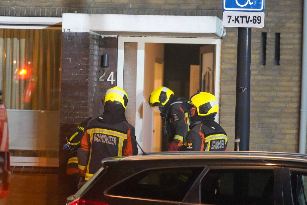 Schoorsteen geveegd na brand