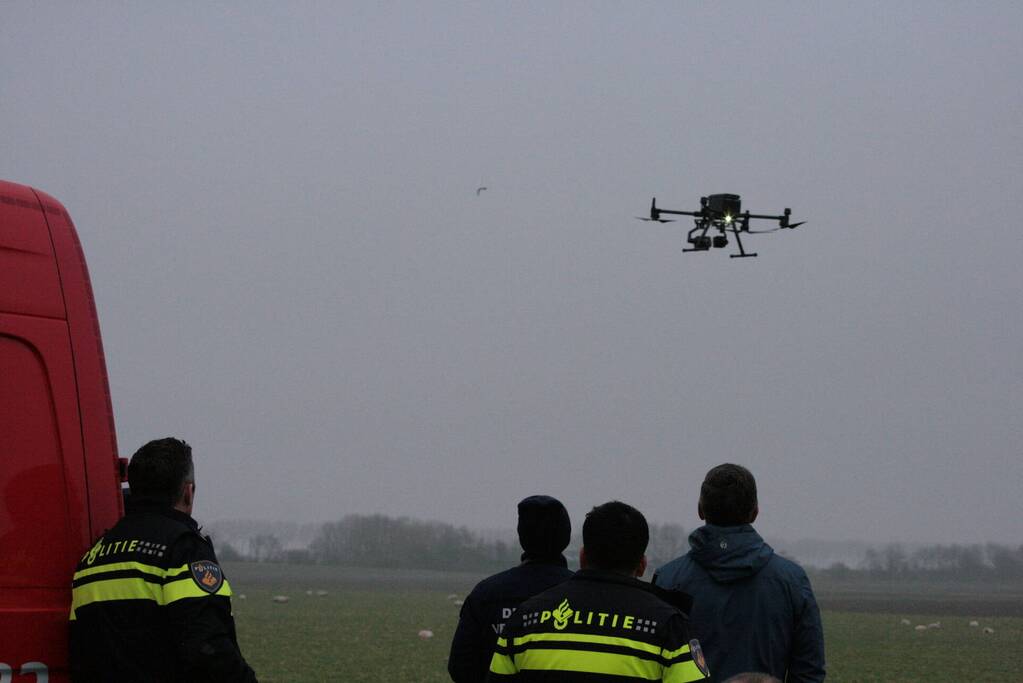 Droneteam zoekt naar vermiste vrouw