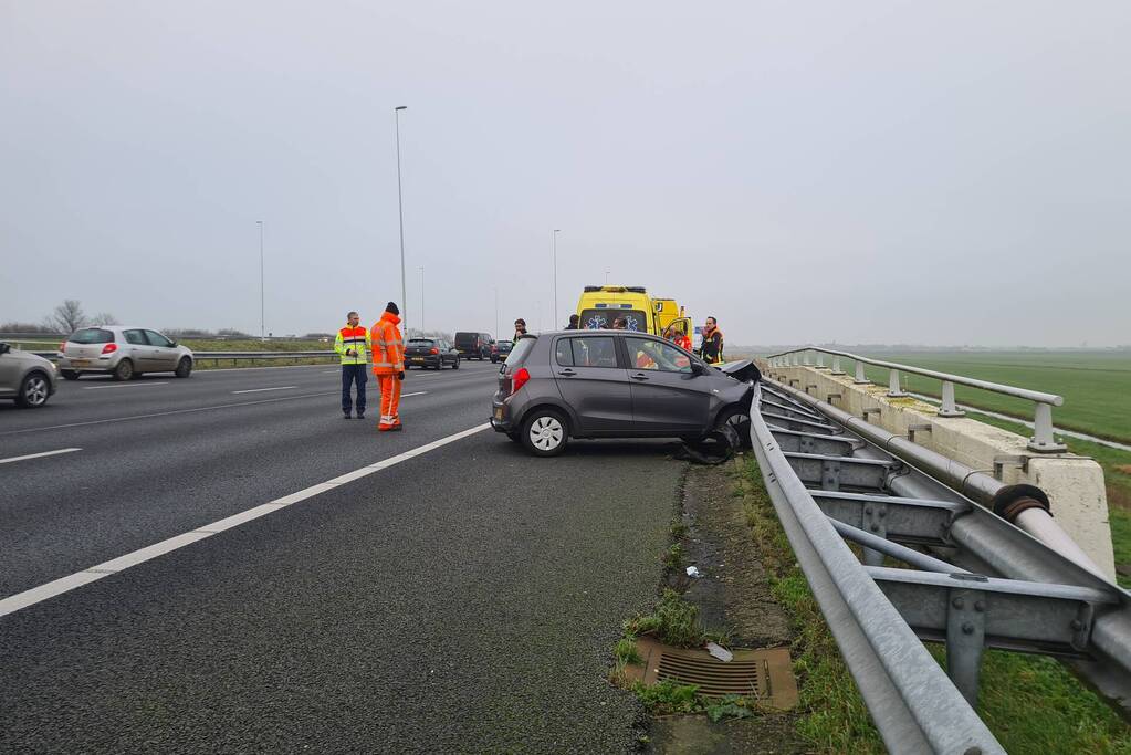 Schade bij ongeval op snelweg