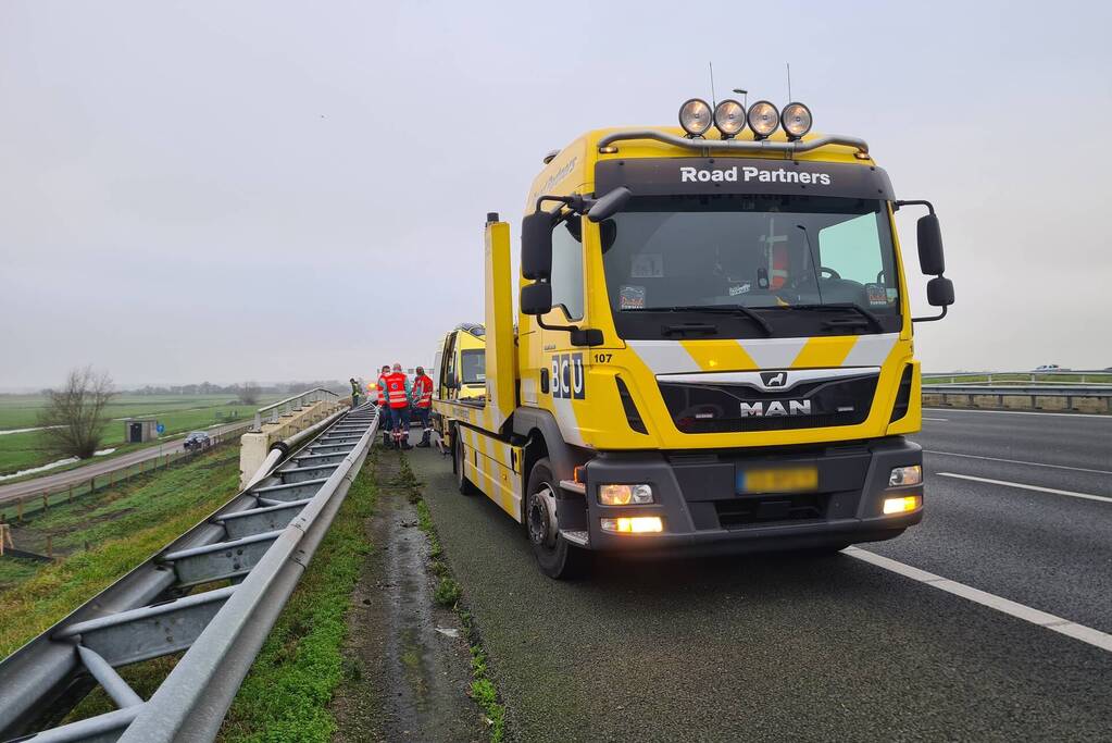 Schade bij ongeval op snelweg