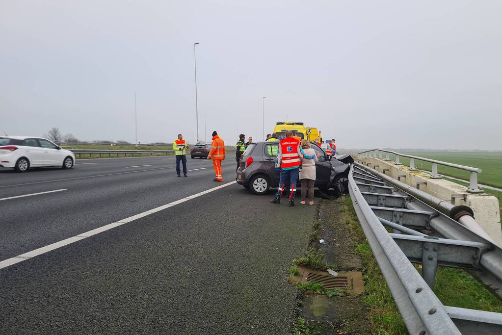 Schade bij ongeval op snelweg