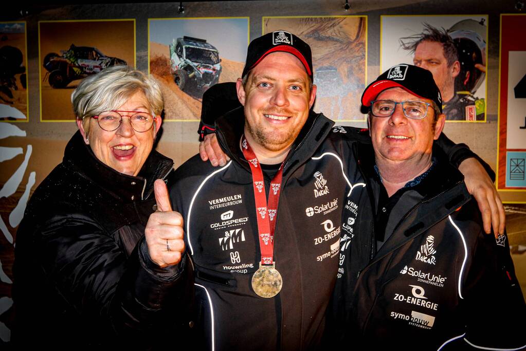 Jeffrey Otten thuis onthaald na Dakar rally