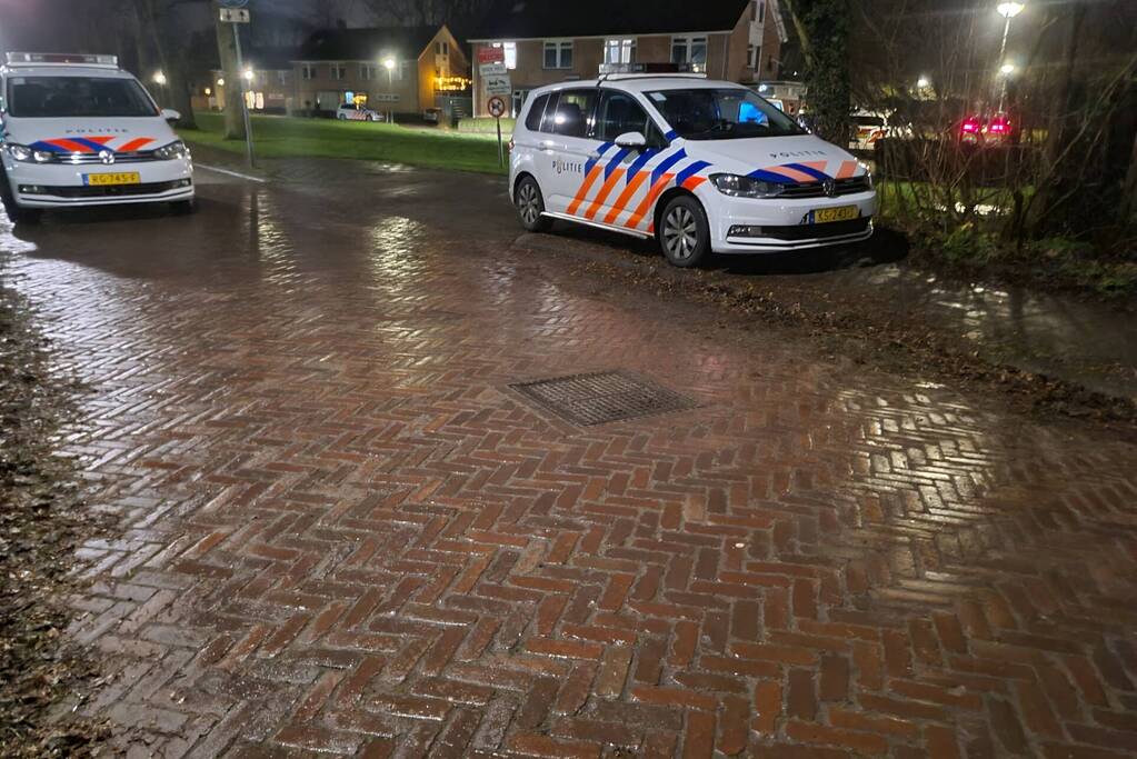 Veel politie aanwezig in woonwijk