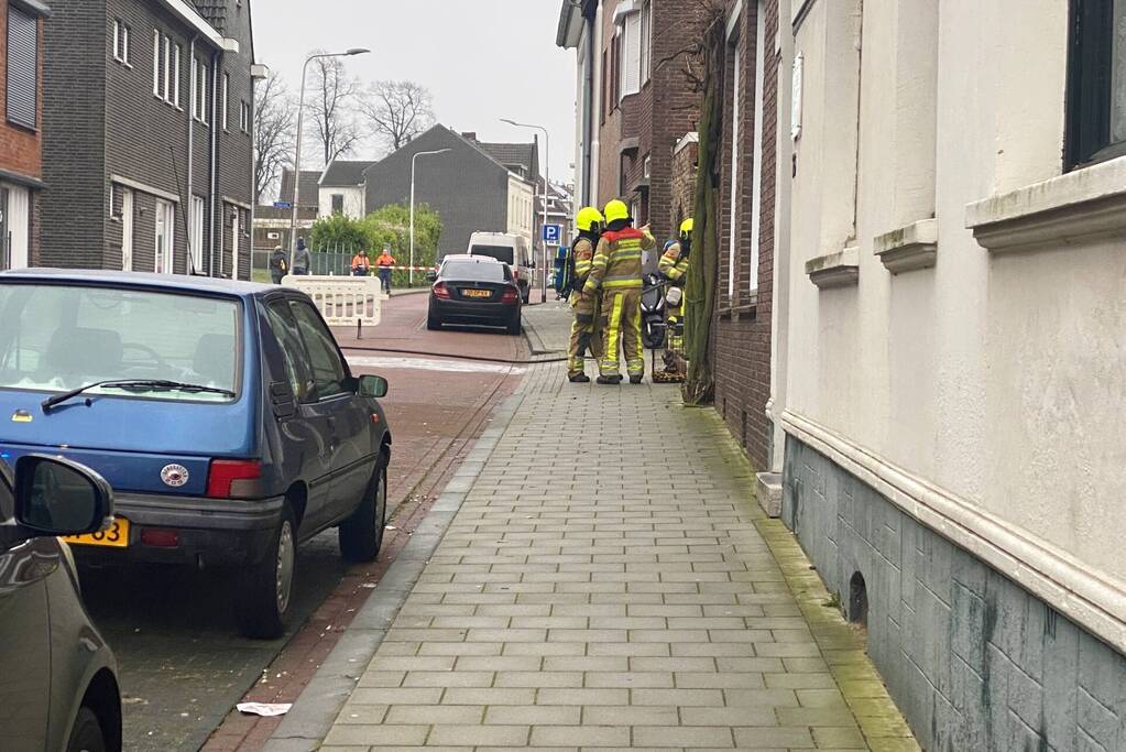 Gaslekkage ontstaan tijdens werkzaamheden