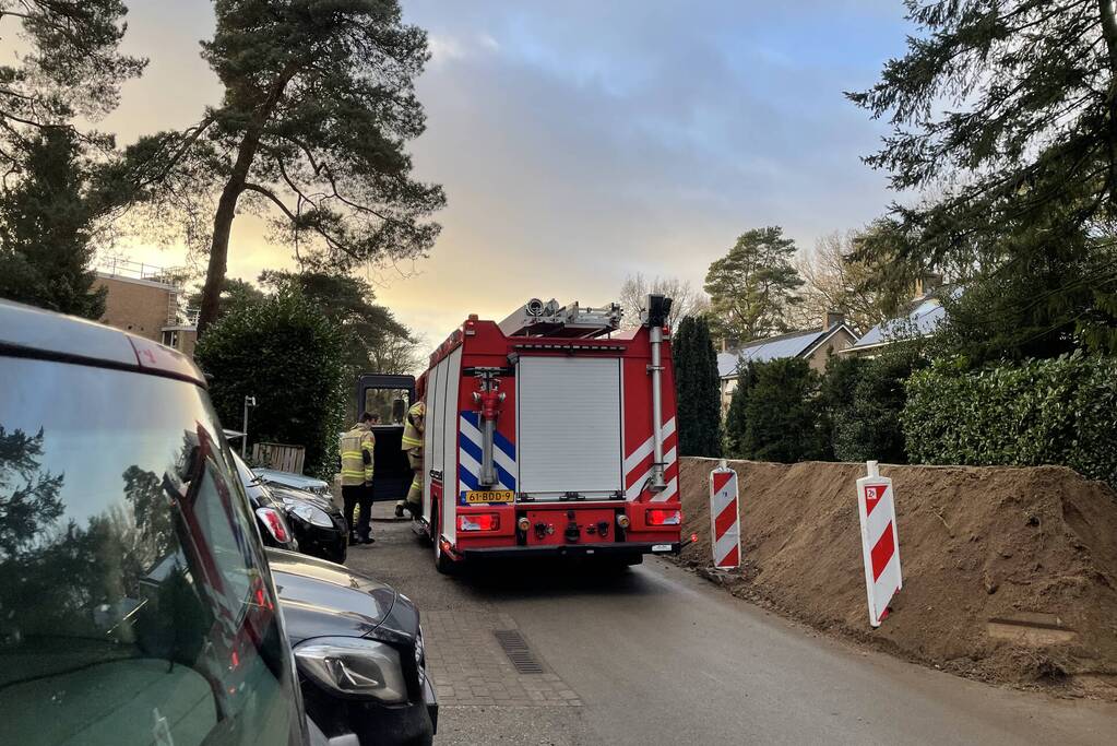 Gasleiding geraakt tijdens graafwerkzaamheden