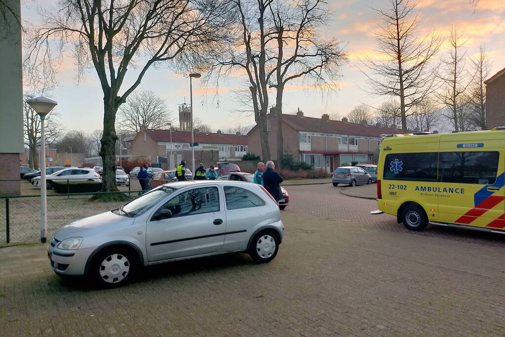 Botsing tussen twee auto's
