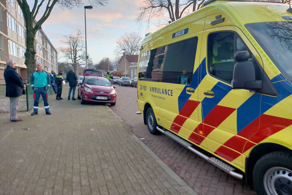 Botsing tussen twee auto's
