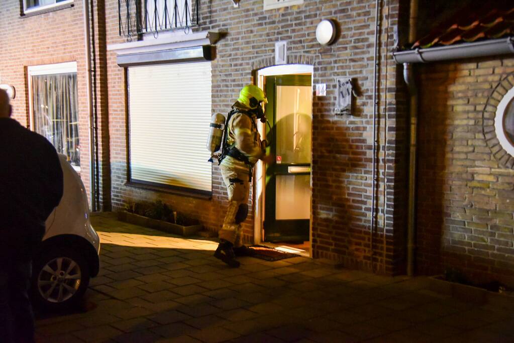 Schoorsteenbrand in woning