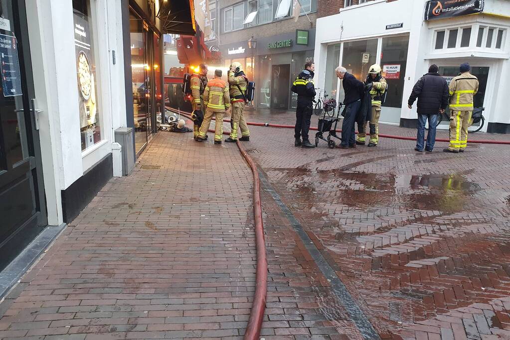 Hulpdiensten ingezet voor brand in centrum