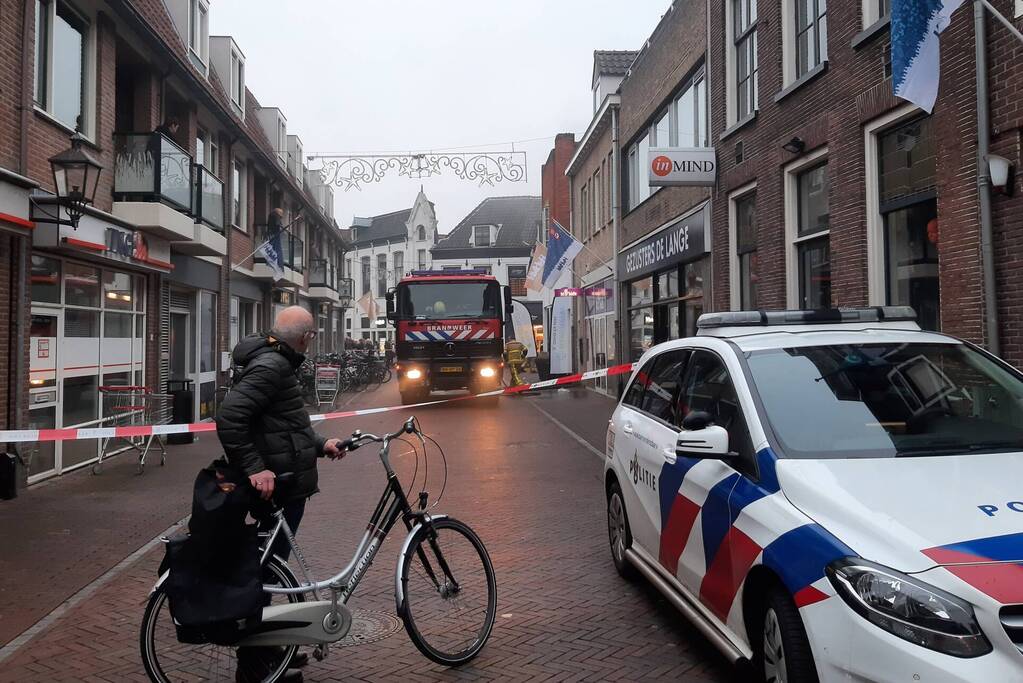 Hulpdiensten ingezet voor brand in centrum