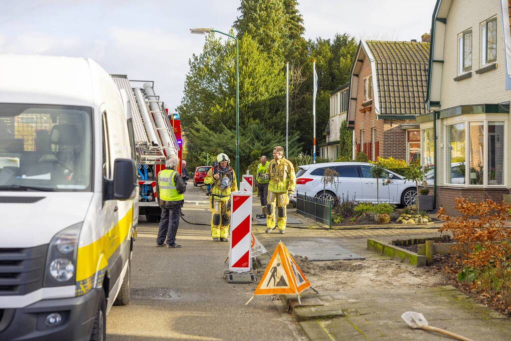 Straat afgesloten vanwege gaslekkage
